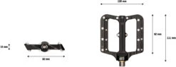 Syntace NumberNine2 Titan Plattformpedale -Fahrradteile Geschäft 233703